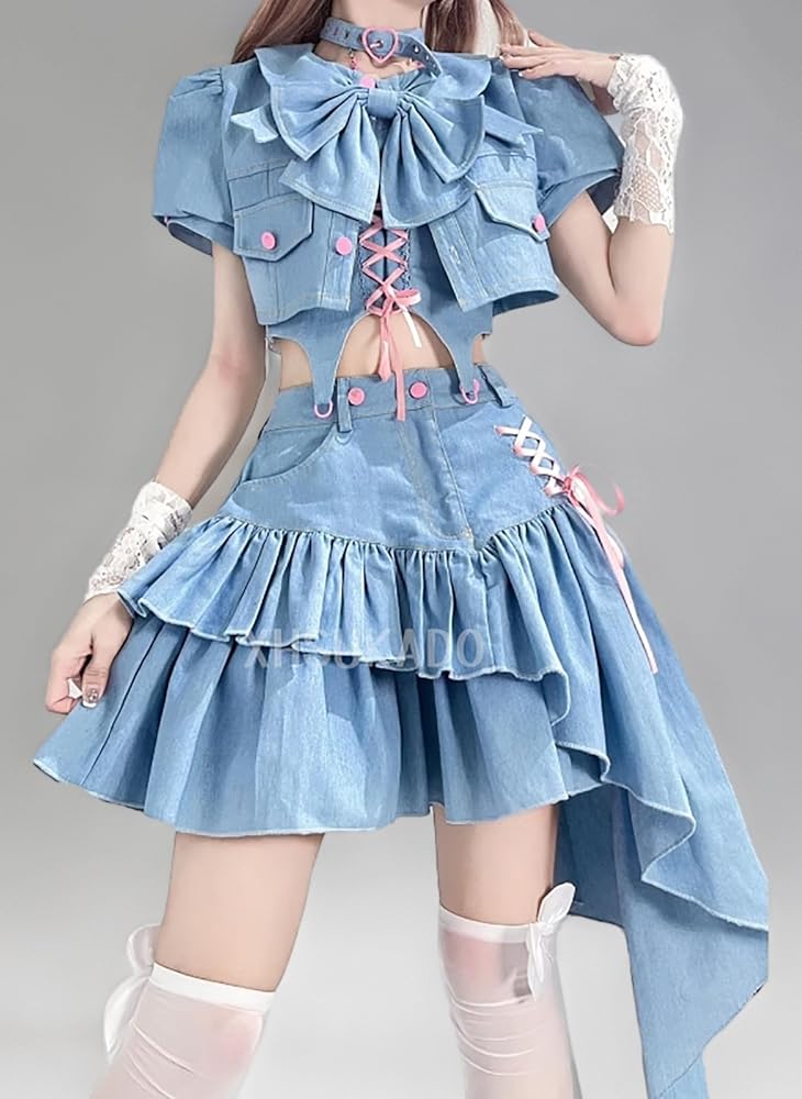 Amazon.co.jp: [XHSUKADO] デニム 4点セット レディース